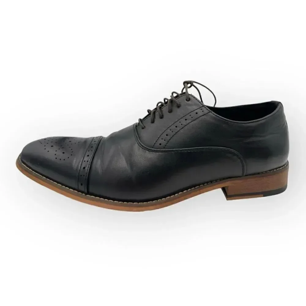 Unlisted By Kenneth Cole Mens Cheer Lace Up B Oxford Shoes Black Size 10.5